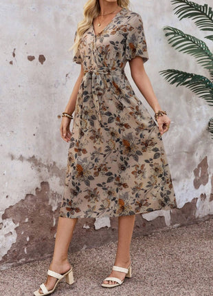 Summer Long Belt A-line Dress