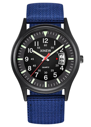 Men's Canvas Nylon Strap Watch