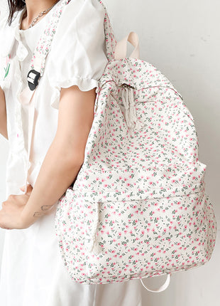 Versatile Casual Flower Backpack