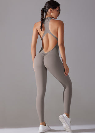 Solid Beauty-back Long Pants Yoga Fitness Running Dance Slim Bodysuit Women Sports Clothing