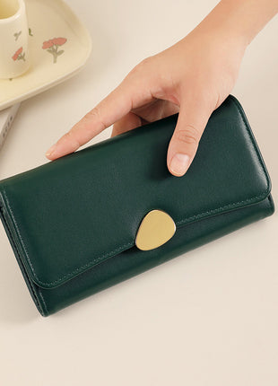 Soft Leather Long Wallet
