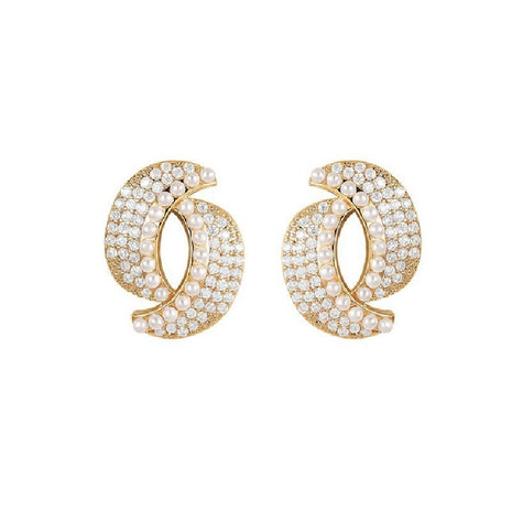 Full Jewelled Stud Earrings