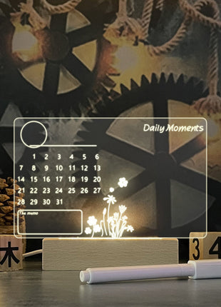 Creative Message Note Board Led Light USB With Pen