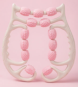 Plastic Roller Massager Relax Leg Ten Three Wheels Ring Foam