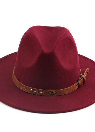 Flat Woolen Top Jazz Hat