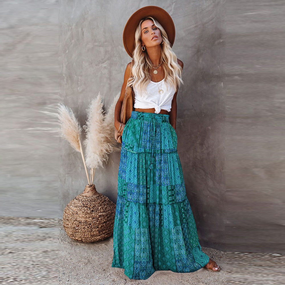 Loose Casual High Waist Skirt