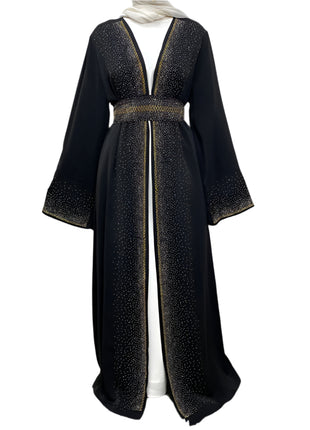 Sparks Lace-up With Pocket Abaya