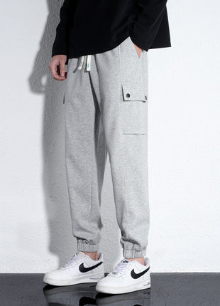 Spring And Autumn Loose Knitted Cotton Trousers