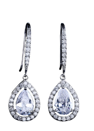 AAA Zircon Drop-shaped Ear Hooks
