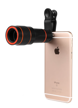 Clip-On Zoom Retractable Telescope Camera Lens for Phone