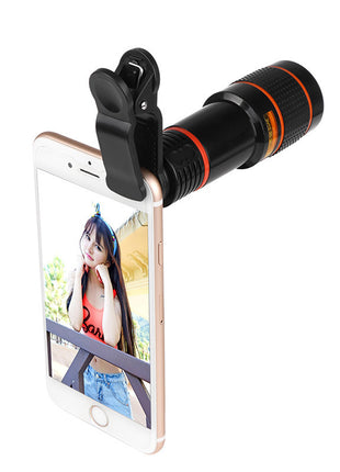 Clip-On Zoom Retractable Telescope Camera Lens for Phone