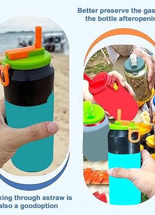 Reusable Soda Can Lid & Straw Cap