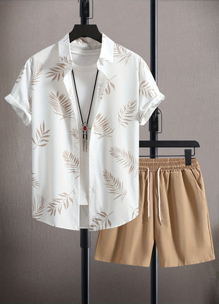 New Style Shirt Shorts 3D Printed Two-piece Set