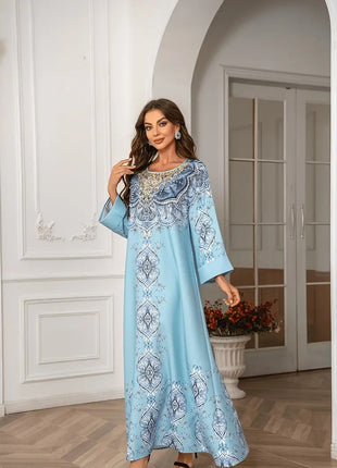 Lace Detail Long Sleeved Extra Long Dress