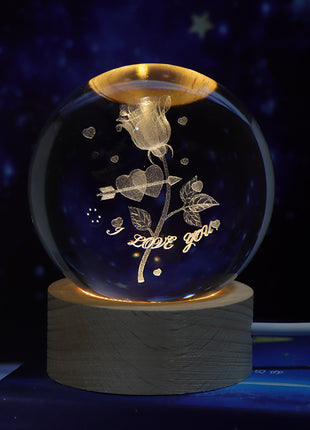 Crystal Ball Small Night Lamp Projection