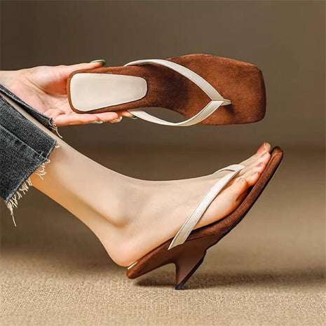 Simple Wedge Flip-flops Heels