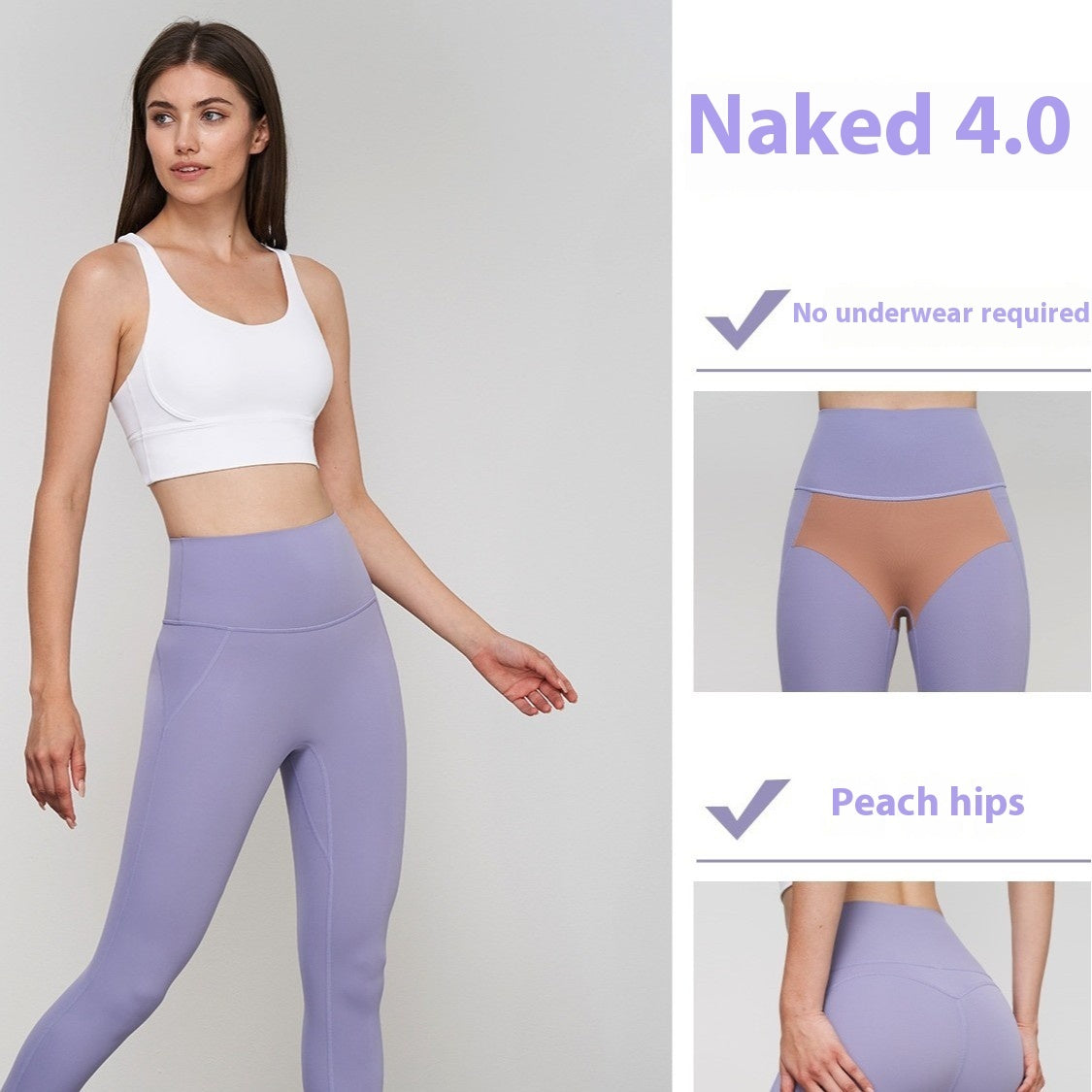 Lycra Wear-free High Waist Hip Skinny Yoga Pants