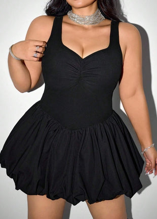 Plus Size Sleeveless High Waist Slim Fit Slimming Dress