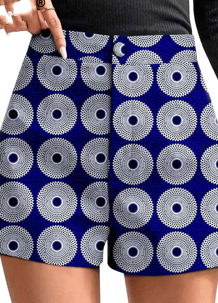 African Duplex Cotton Batik Shorts