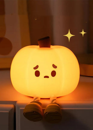 Home Decor Halloween Pumpkin Night Light Soft Silicone Lamp