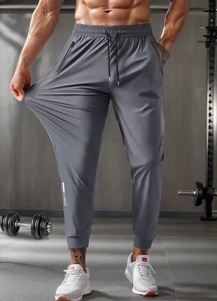 Running Ice Silk Quick drying with Zipper Pants