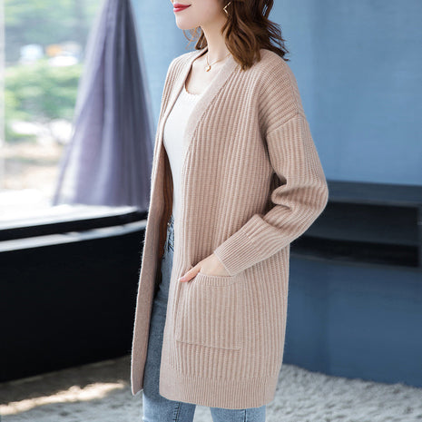 Loose Knitted Shawl Versatile Sweater Coat