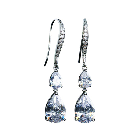 RAKOL Zircon Water Drop Earrings