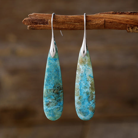 Natural Stone High Quality Luxury Water Drops Earrings