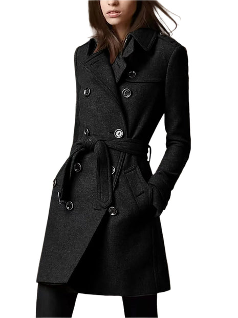 Double Breasted Woolen Coat