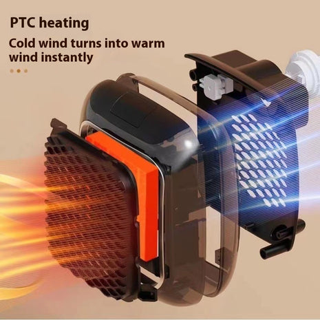 Mini Wall-Mounted Fan Heater