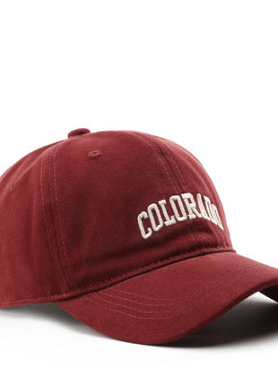 Japanese Fashionable Retro Letter Embroidery Cap