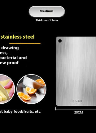 Double-sided 304 Stainless Steel Cutting Board