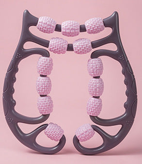 Plastic Roller Massager Relax Leg Ten Three Wheels Ring Foam