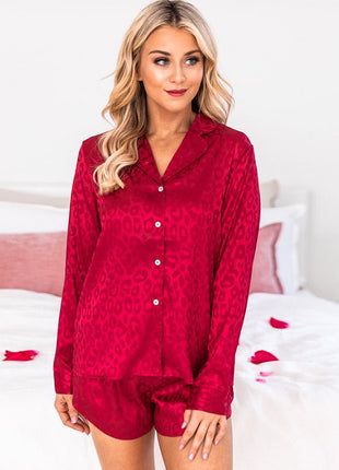 Long Sleeve Shorts Pyjamas Set