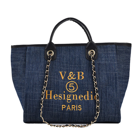 Jeans Big Shoulder Handbag