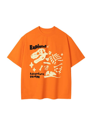 Dinosaur Printed Double Yarn Cotton