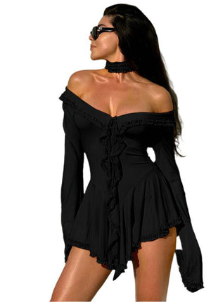 Sweetheart Lace Off-shoulder Dress