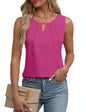 Round Neck Sleeveless Casual Short-sleeved T-shirt