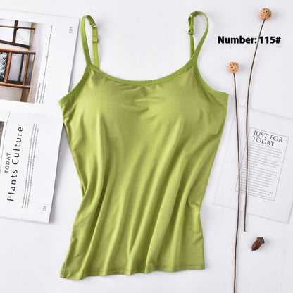 Modal Long Women's Sling Vest Inner Wear-free Bra Pieces