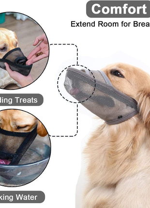 Breathable Mesh Muzzle For Dogs Anti-bite Anti-barking Anti-eating Anti-barking For Large Medium And Small Dogs