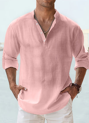 Long-sleeved Breathable Button-down Shirt