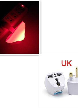 LED Night Light Mushroom Wall Socket Lamp Warm White Light-control Bedroom Light Home Decoration