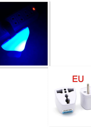 LED Night Light Mushroom Wall Socket Lamp Warm White Light-control Bedroom Light Home Decoration