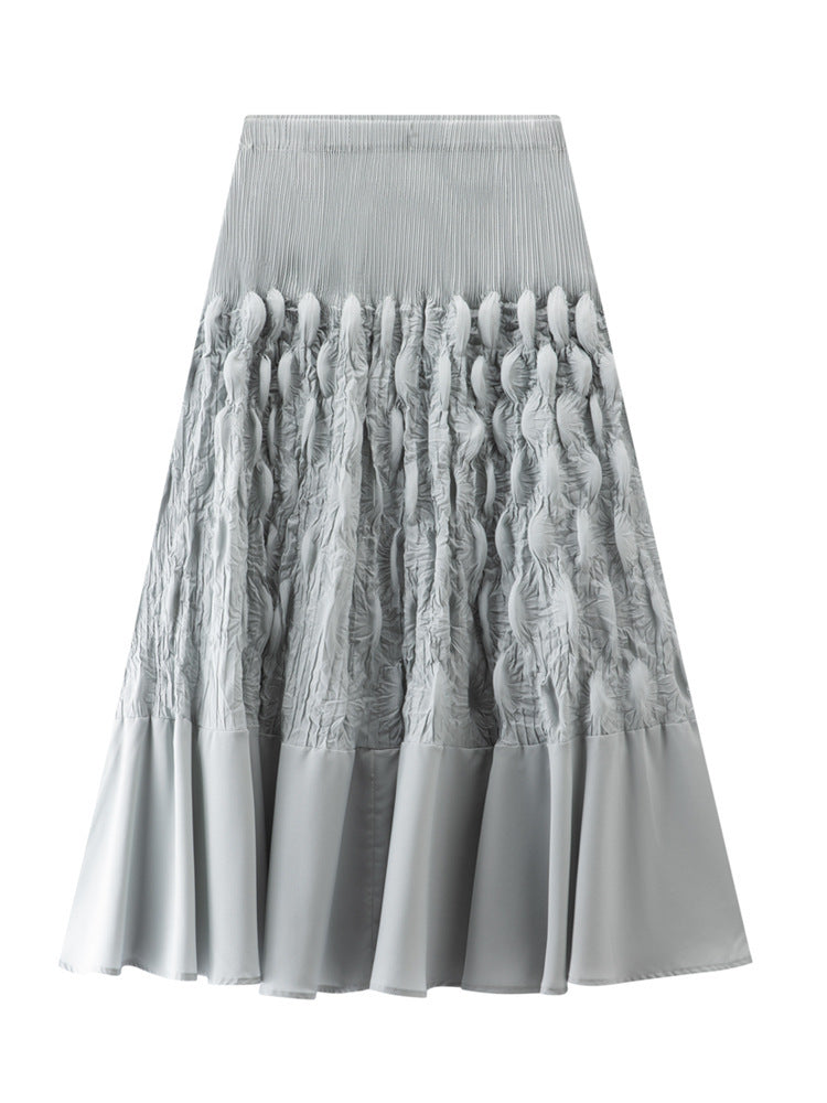 Designed Slimming Graceful Pleated Skirt