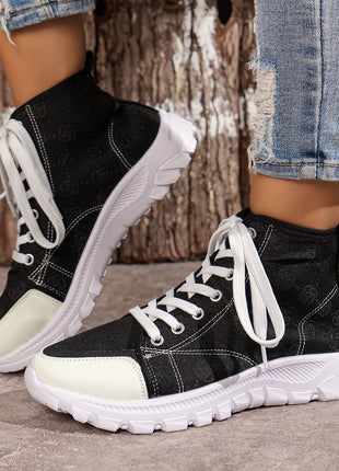 Lace-up Breathable Canvas Shoes