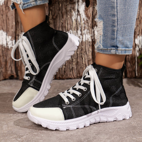 Lace-up Breathable Canvas Shoes