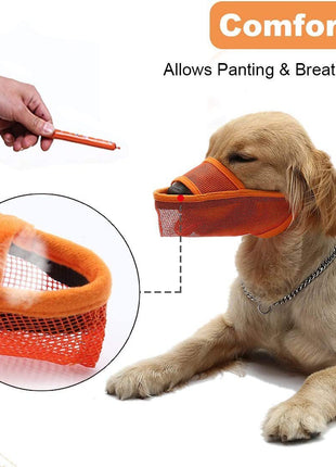 Breathable Mesh Muzzle For Dogs Anti-bite Anti-barking Anti-eating Anti-barking For Large Medium And Small Dogs