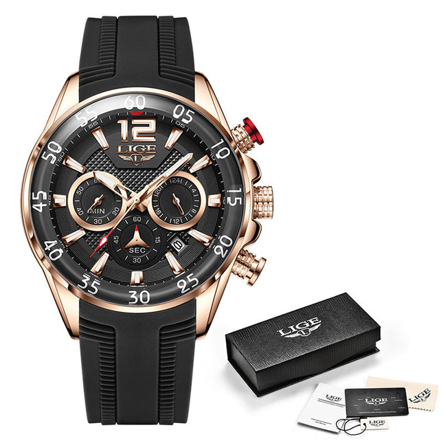 Quartz Multi-function Waterproof Watch