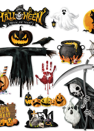 Halloween Magnetic Suction Fridge Stickers Set