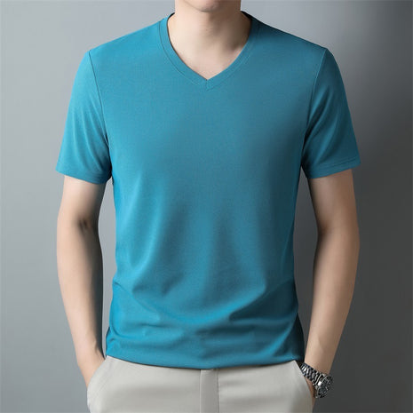 Thin Casual V-neck Short-sleeved T-shirt